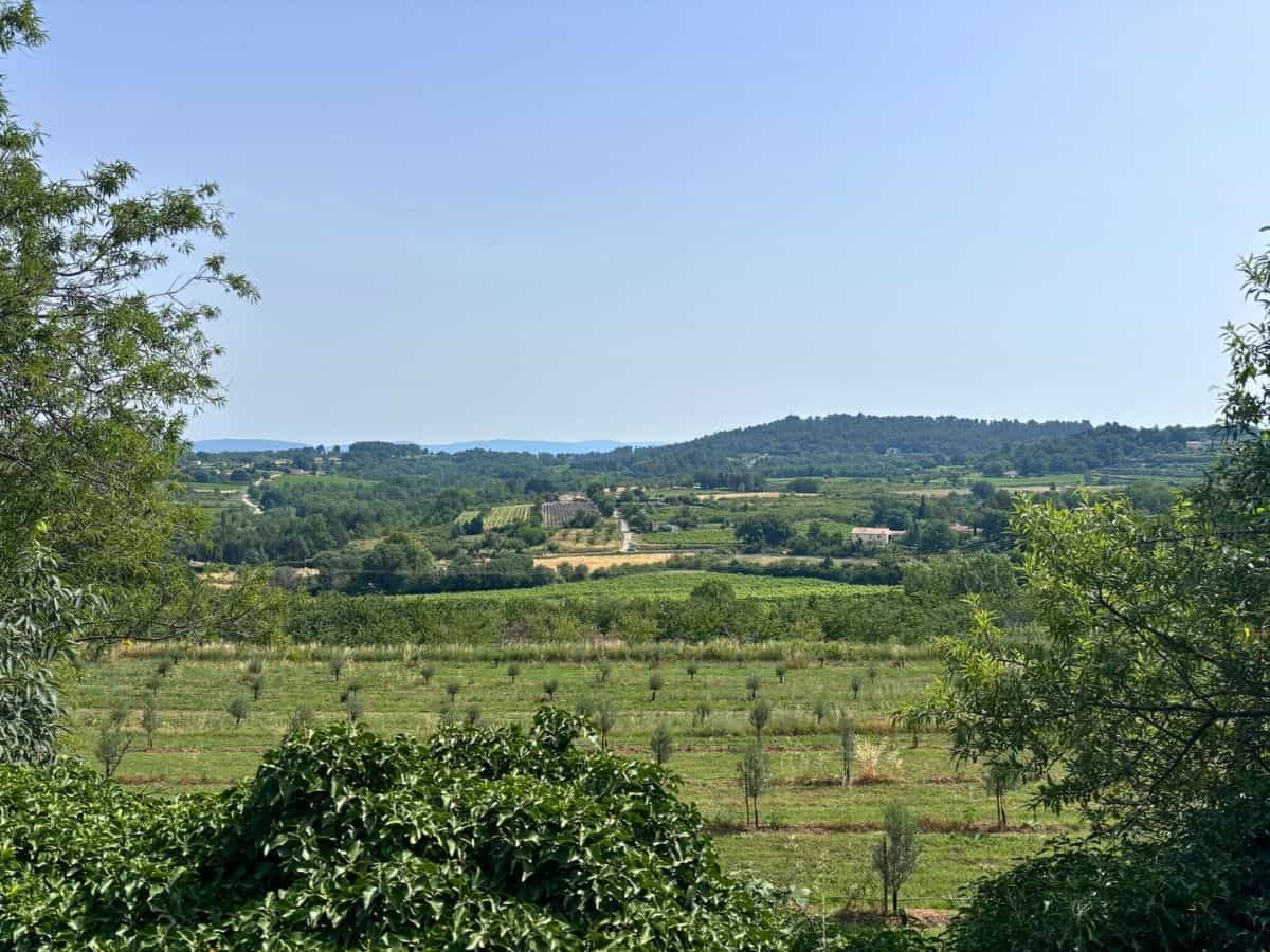 Countryside views on a hike in Provence, France.