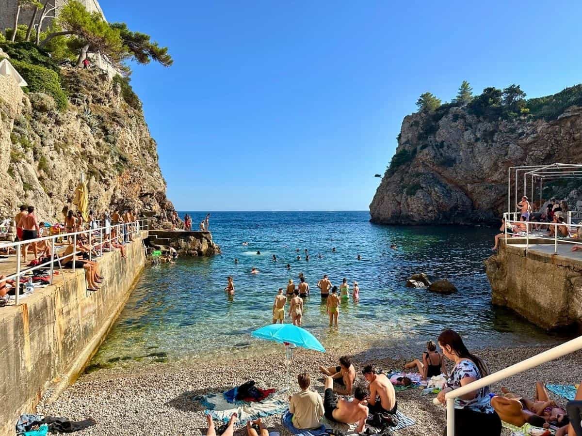 Dubrovnik has a number of beaches within the city, making it an ideal destination for soft adventure in Europe.