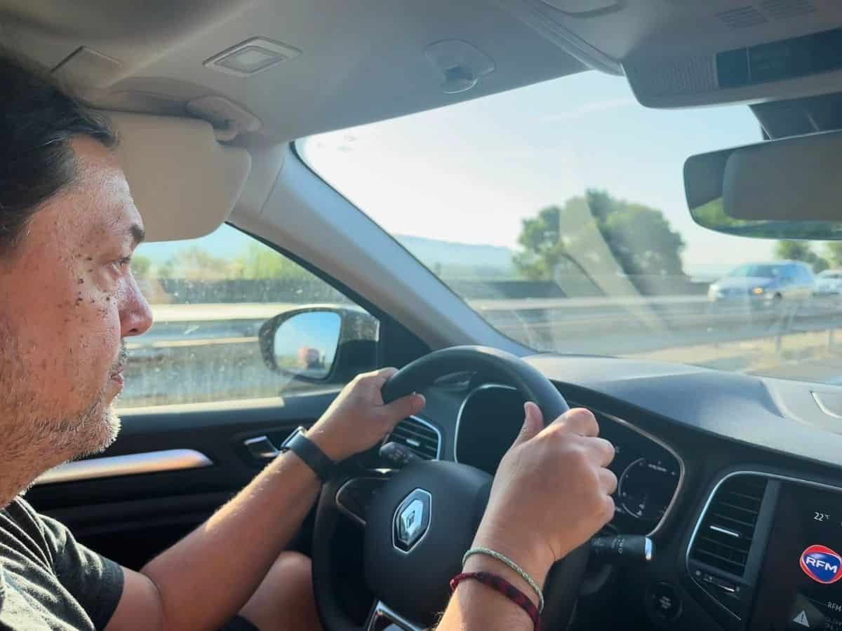 Steve was our designated driver while renting a car in Provence.