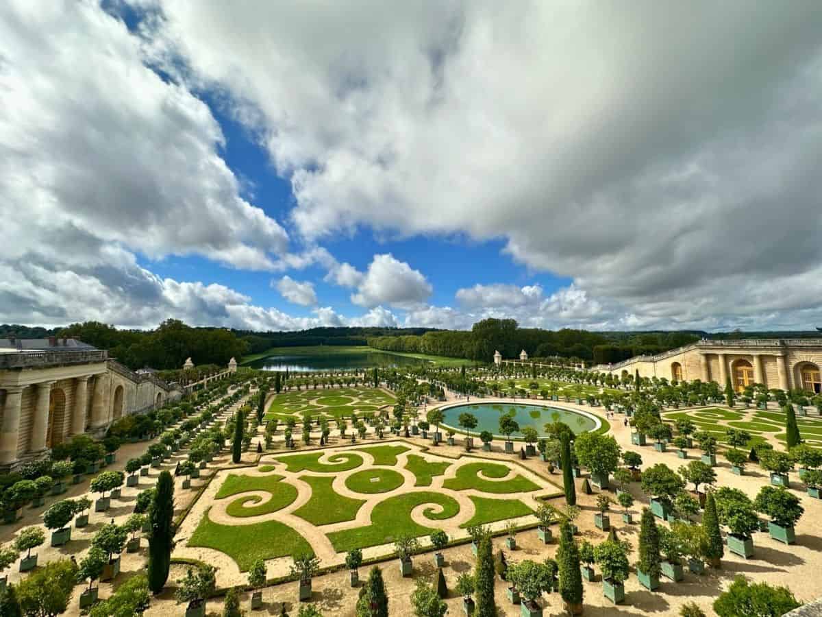 Ornate gardens near the palace - explore further into the gardens by bike