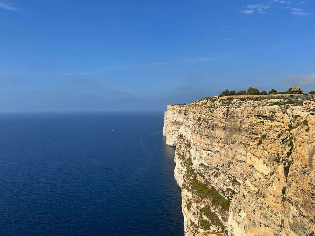 Ta Cenc cliffs in Gozo - a spot we could visit with our rental car