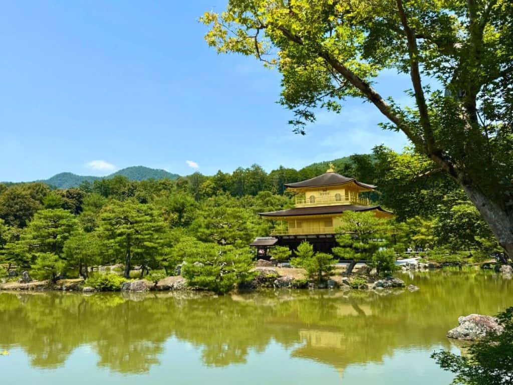 The beautiful Golden Pavilion in Kyoto, Japan