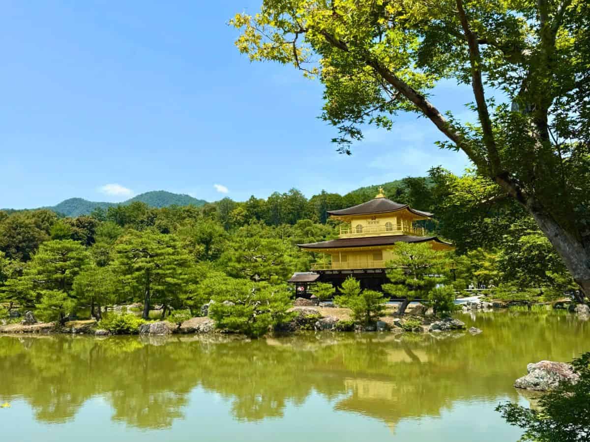 The beautiful Golden Pavilion in Kyoto, Japan