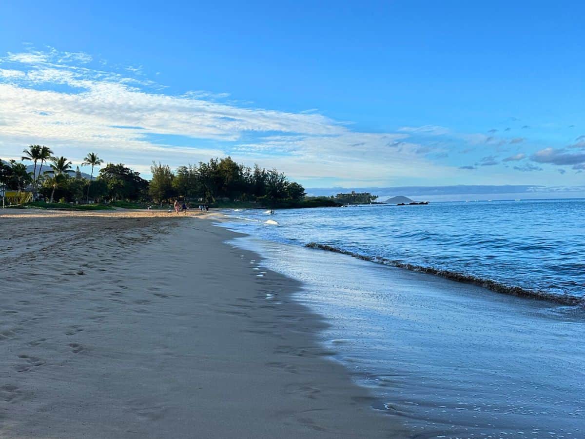 Kamaole II beach along the Kihei beach walk