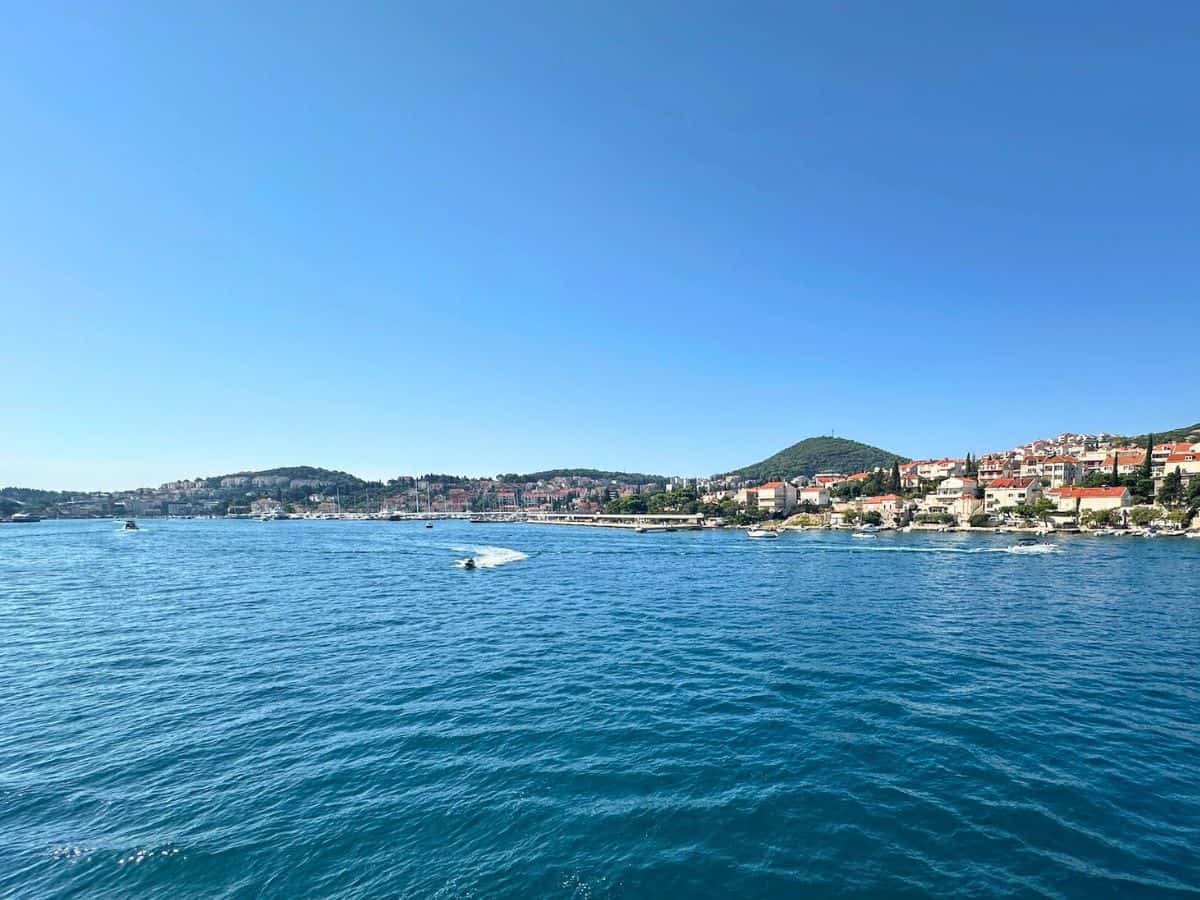 Gruz Harbor from a ferry.